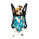 Blue Surfing Wave Pattern Print Pet Carrier Backpack