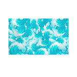 Blue Surfing Wave Pattern Print Polyester Flag