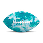 Blue Surfing Wave Pattern Print Rugby Ball