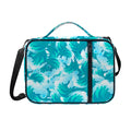 Blue Surfing Wave Pattern Print Shoulder Strap Bible Bag