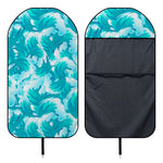 Blue Surfing Wave Pattern Print Waterproof Car Seat Cover