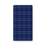 Blue Tartan Pattern Print Baby Crib Sheet