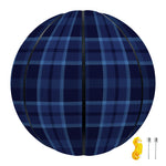 Blue Tartan Pattern Print Basketball
