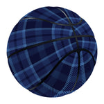 Blue Tartan Pattern Print Basketball