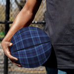 Blue Tartan Pattern Print Basketball