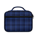 Blue Tartan Pattern Print Briefcase Bible Bag