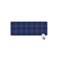 Blue Tartan Pattern Print Extended Mouse Pad