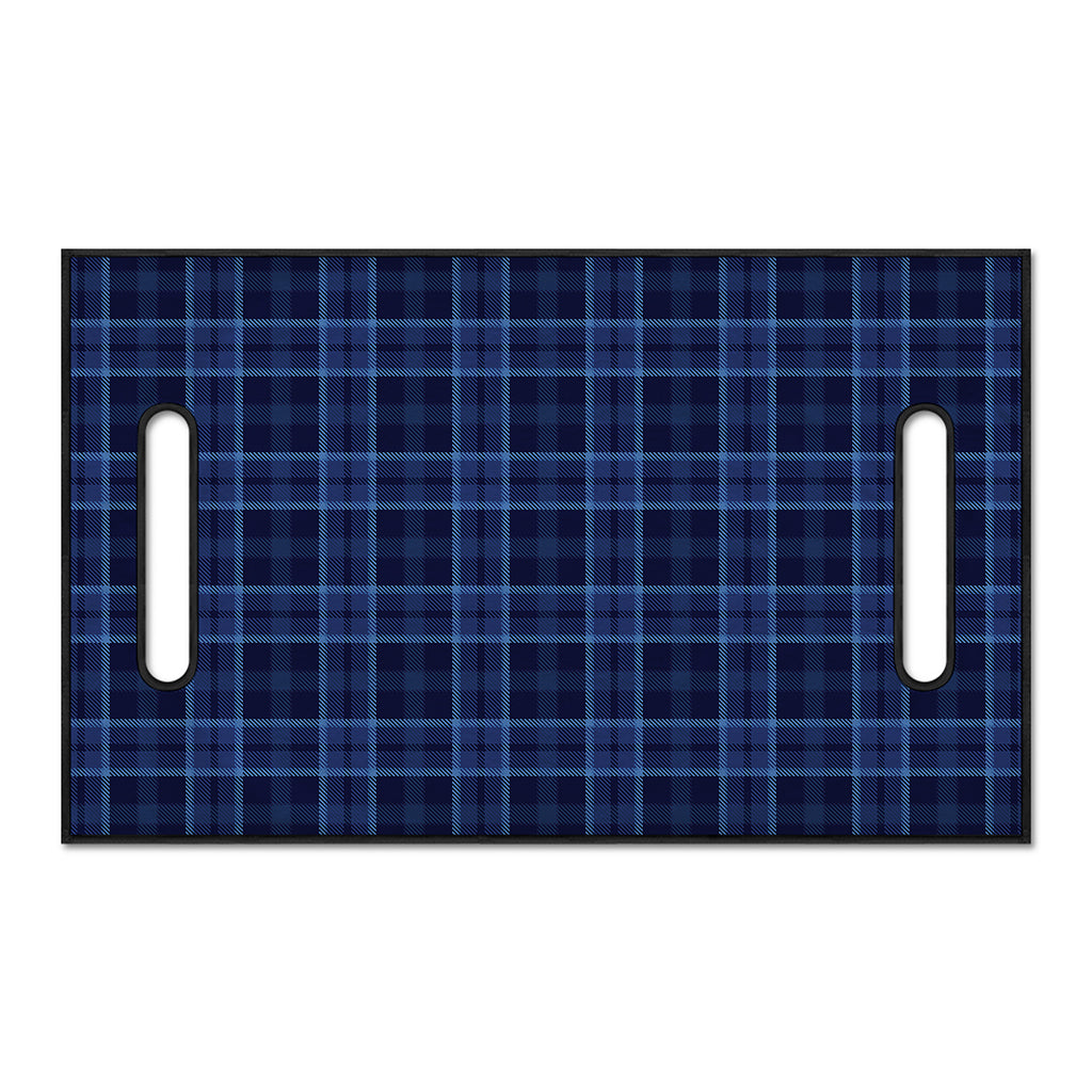 Blue Tartan Pattern Print Golf Cart Seat Cover