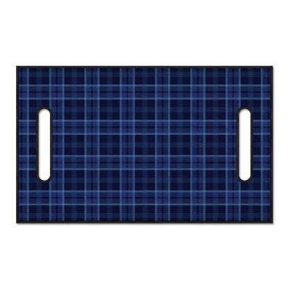 Blue Tartan Pattern Print Golf Cart Seat Cover