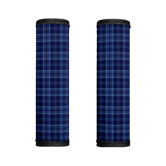 Blue Tartan Pattern Print Handle Covers