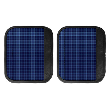 Blue Tartan Pattern Print Handle Covers