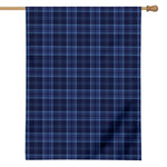 Blue Tartan Pattern Print House Flag