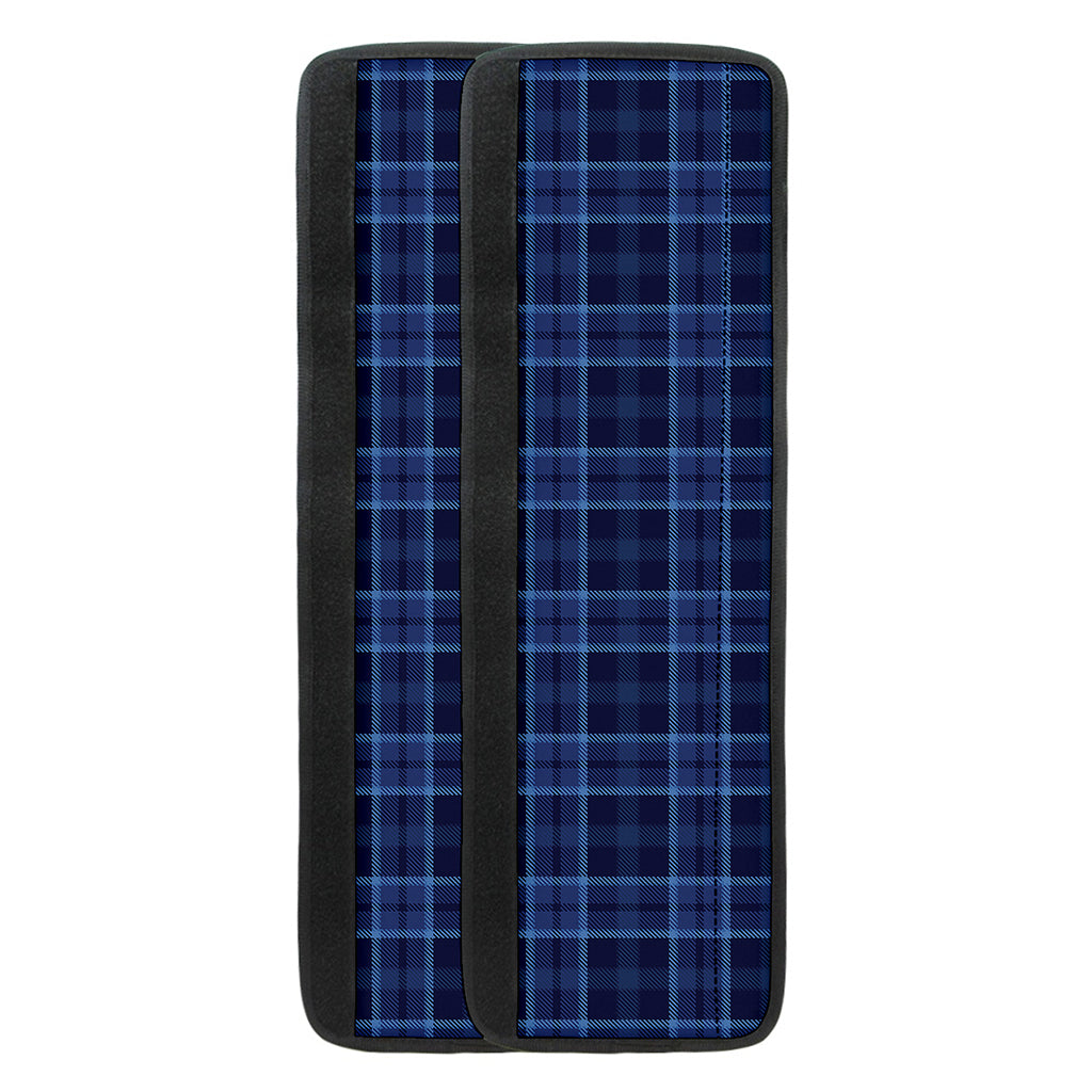 Blue Tartan Pattern Print Refrigerator Handle Covers