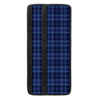 Blue Tartan Pattern Print Refrigerator Handle Covers