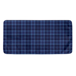 Blue Tartan Pattern Print Towel