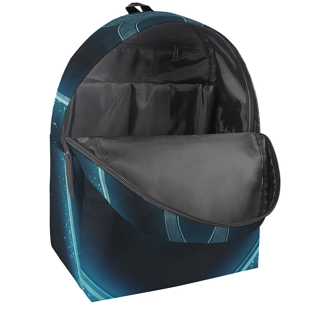 Blue Taurus Zodiac Sign Print Backpack