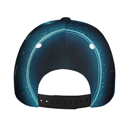 Blue Taurus Zodiac Sign Print Baseball Cap