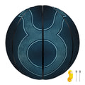 Blue Taurus Zodiac Sign Print Basketball