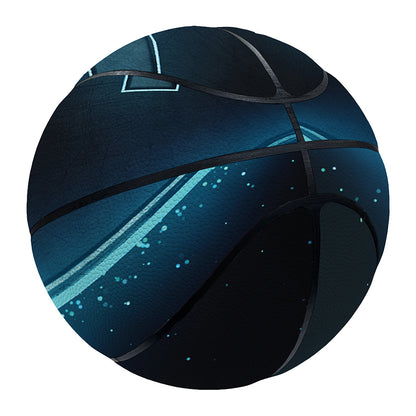 Blue Taurus Zodiac Sign Print Basketball