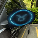 Blue Taurus Zodiac Sign Print Car Side Mirror Covers