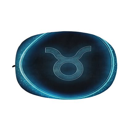 Blue Taurus Zodiac Sign Print Car Side Mirror Covers