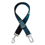 Blue Taurus Zodiac Sign Print Dog Seat Belt