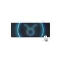 Blue Taurus Zodiac Sign Print Extended Mouse Pad