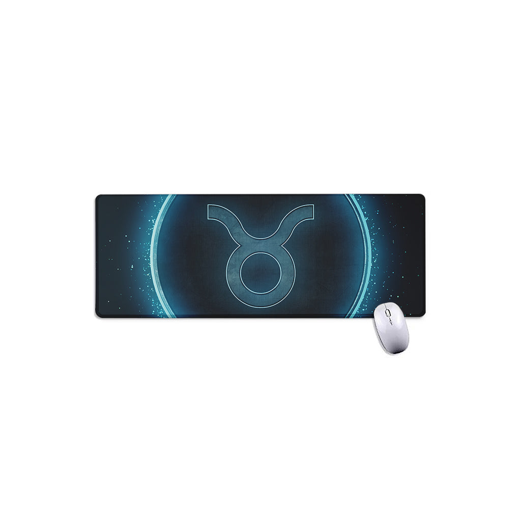 Blue Taurus Zodiac Sign Print Extended Mouse Pad