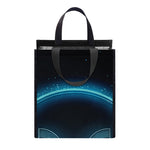 Blue Taurus Zodiac Sign Print Insulated Lunch Tote