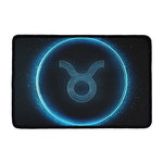 Blue Taurus Zodiac Sign Print Kitchen Mat