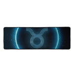 Blue Taurus Zodiac Sign Print Long Kitchen Mat