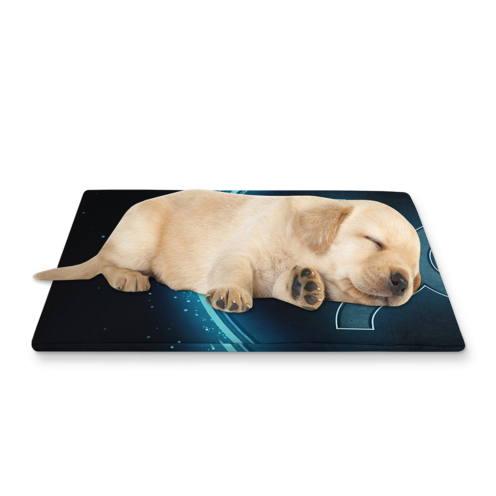 Blue Taurus Zodiac Sign Print Pet Cooling Mat Cover
