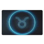 Blue Taurus Zodiac Sign Print Polyester Doormat