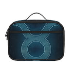 Blue Taurus Zodiac Sign Print Portable Lunch Bag