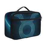 Blue Taurus Zodiac Sign Print Portable Lunch Bag