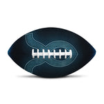 Blue Taurus Zodiac Sign Print Rugby Ball