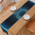 Blue Taurus Zodiac Sign Print Table Runner