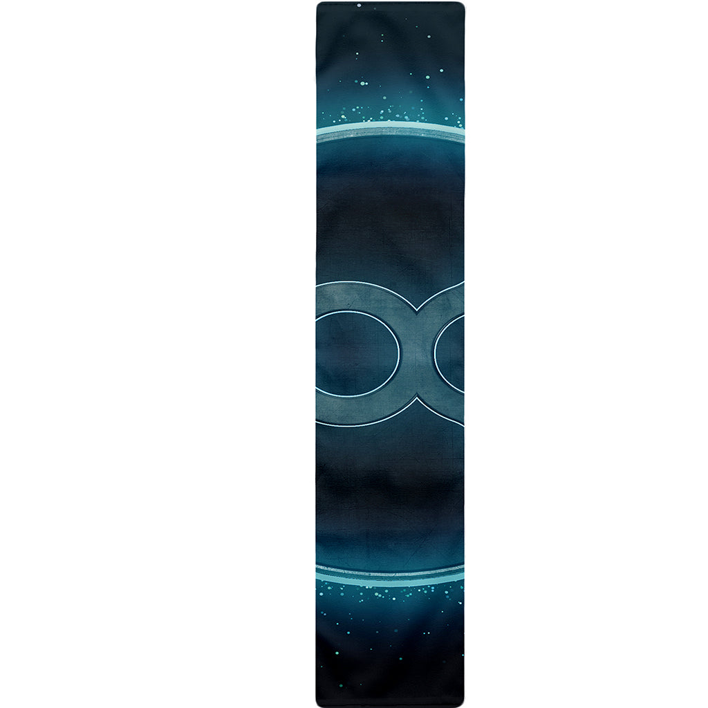 Blue Taurus Zodiac Sign Print Table Runner