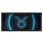 Blue Taurus Zodiac Sign Print Trifold Wallet