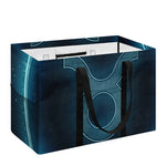 Blue Taurus Zodiac Sign Print Utility Tote Bag