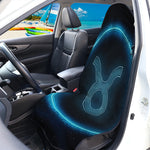 Blue Taurus Zodiac Sign Print Waterproof Car Seat Cover