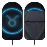 Blue Taurus Zodiac Sign Print Waterproof Car Seat Cover