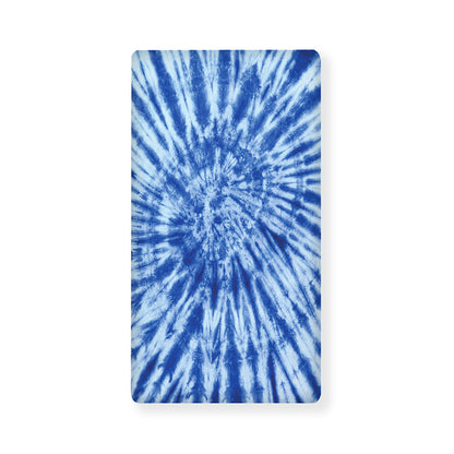Blue Tie Dye Print Baby Crib Sheet