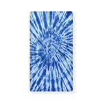 Blue Tie Dye Print Baby Crib Sheet