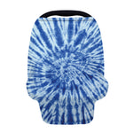 Blue Tie Dye Print Baby Seat Cover