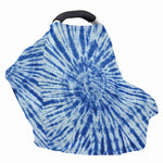 Blue Tie Dye Print Baby Seat Cover