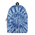 Blue Tie Dye Print School Backpack