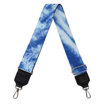 Blue Tie Dye Print Bag Strap