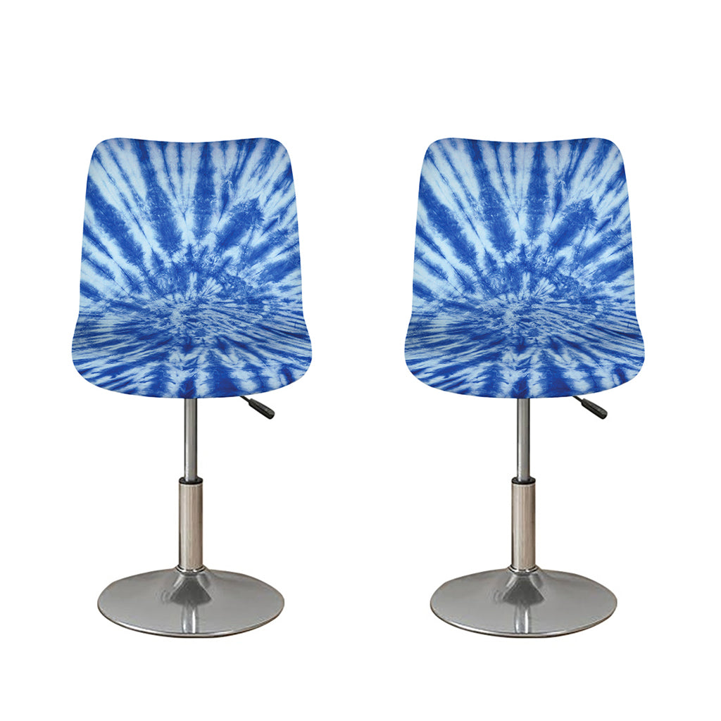 Blue Tie Dye Print Bar Stool Covers