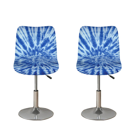 Blue Tie Dye Print Bar Stool Covers